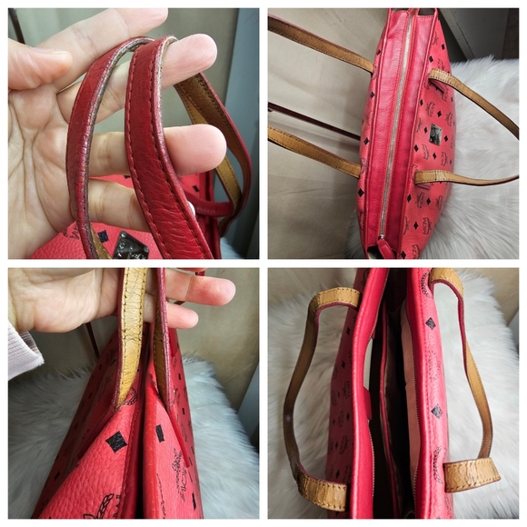 MCM red tote - Picture 13 of 14